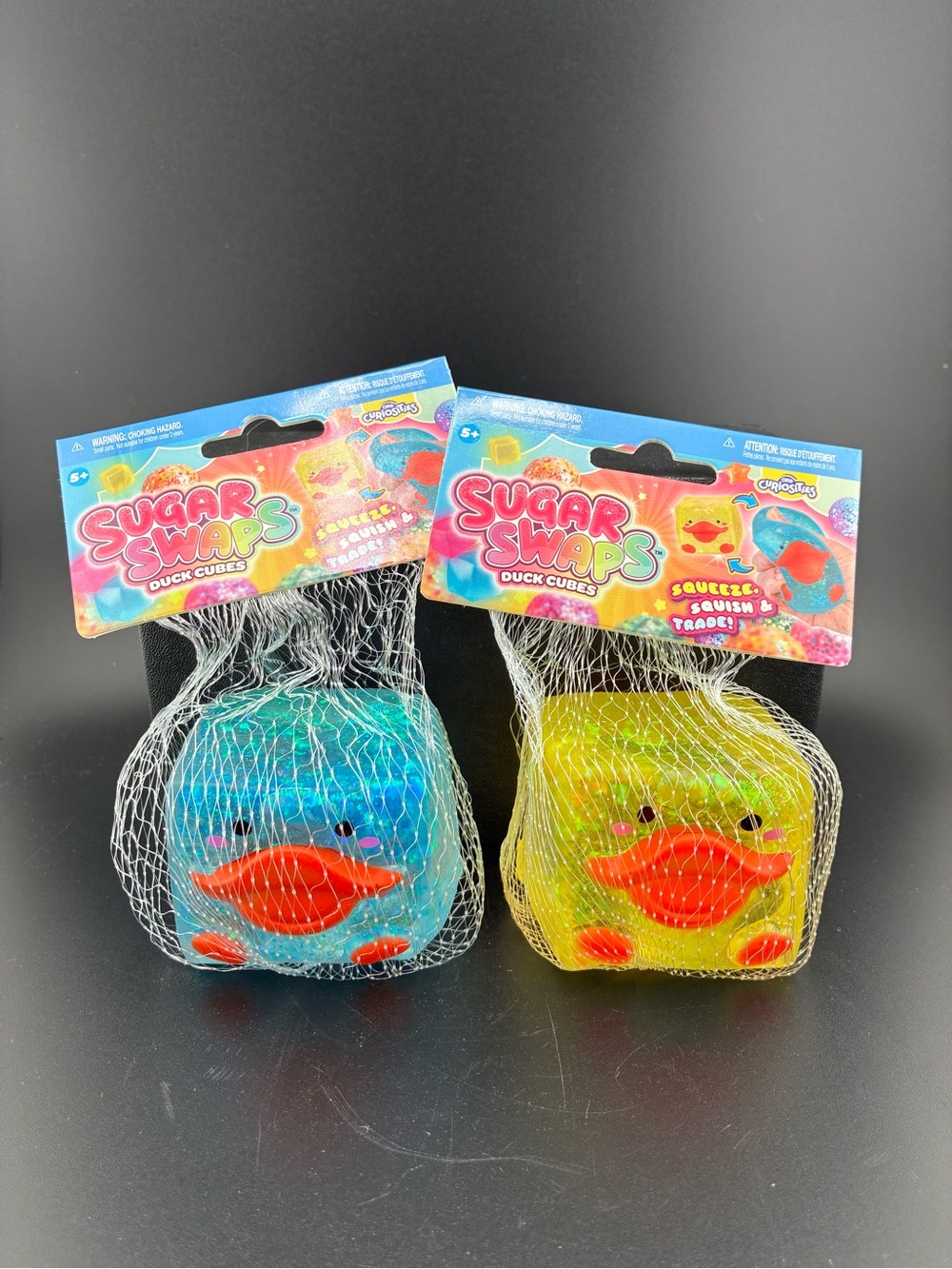 Sugar Swaps ducks- Blue & Yellow Squeeze Sensory Toys